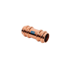 Mueller RP10157 ACR Press Copper Coupling, 0.08 x 3/4 OD (P x P) Staked Stop