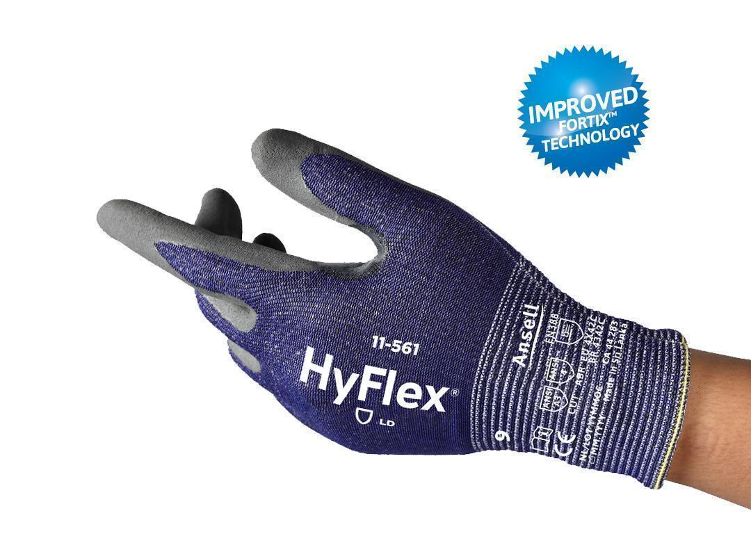 HYFLEX 11561120 11-561 Cut Resistant Glove Size 12 Gray/Dark Blue