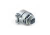 Bridgeport Fittings 407 1/2 Inch Zinc Electro-Plate Malleable Iron Straight Squeeze Flex Connector