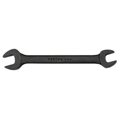 Proto J3021B Black Oxide Open-End Wrench - 3/8 x 7/16