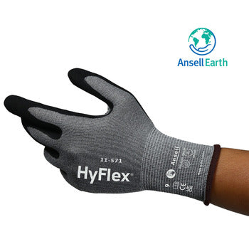 HyFlex 11571070 11-571 Nitrile-Coated Palm Cut-Resistant Gloves Size 7