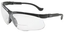 Honeywell S3762 Genesis Readers Eyewear Clear +2.0 Diopter Polycarb Hard Coat Lenses Blk Frame