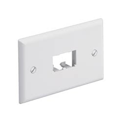 Panduit CFPH2WH Mini-Com 2-Port Faceplate White