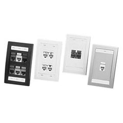 Panduit CFPE2IGY Mini-Com Executive Faceplate 1 Gang 2 Ports