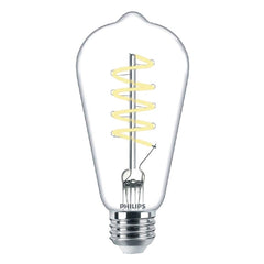 Philips Lighting 565838 St19 Vintage Style Flicker-Free Led Lamp 5.5-Watt E26 Medium Base 500-Lumens 90 Cri 2700K Soft White MasterClass