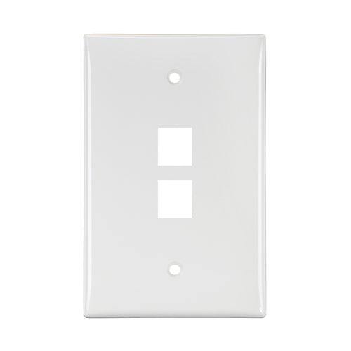 Leviton 41091-2WN Single Gang Faceplate