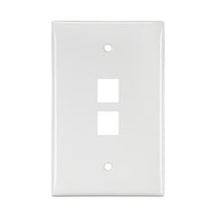 Leviton 41091-2WN Single Gang Faceplate