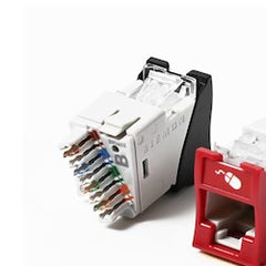 Siemon U6A-H06NS UltraMAX Outlet Category 6A UTP RJ45 Hybrid Blue Punch Down T568A/B