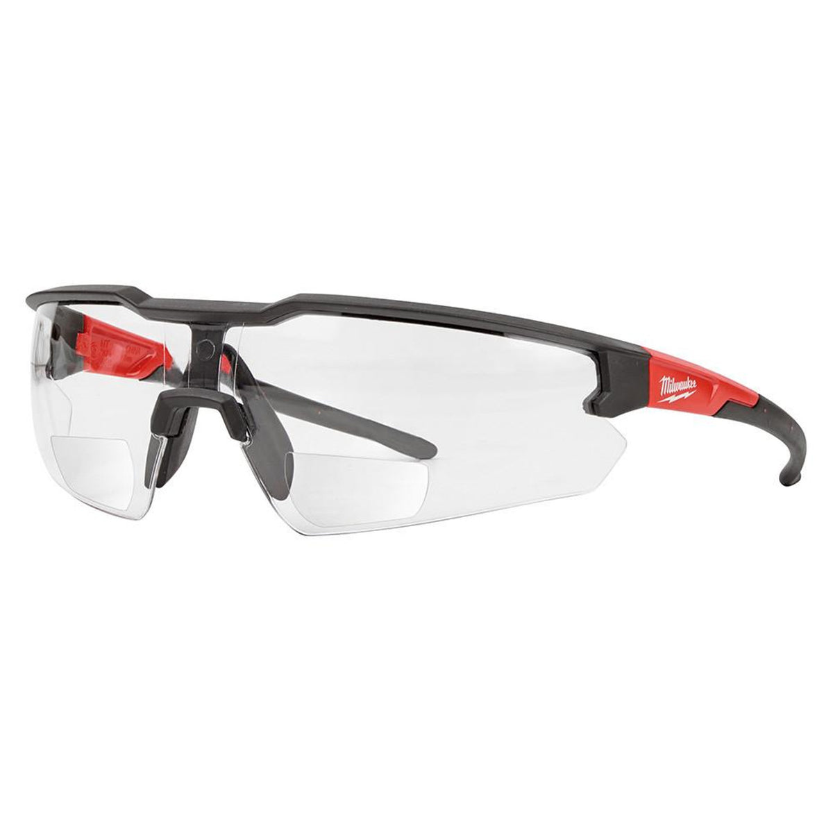 Milwaukee 48-73-2201 Safety Glasses - +1.00 Magnified Clear Anti-Scratch Lenses (Polybag)