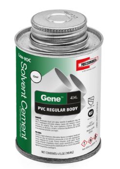 Rectorseal 55901 Gene 404L 4 oz. Regular Set PVC Clear Pipe Cement