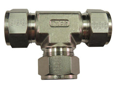 Tylok B-4-DTTT-4 DTTT Series 1/4 in. OD Tube Brass Union Tee