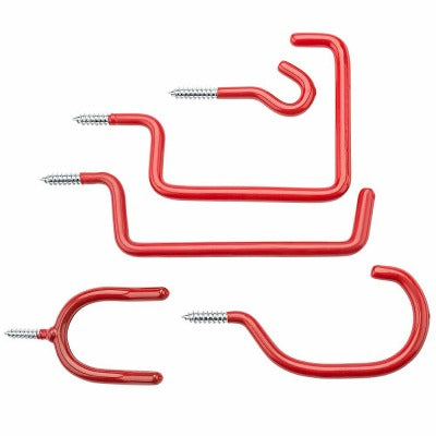 NATIONAL HARDWARE National Mfg N112-036 Screw-in Hook Assortment 10ct Red Steel