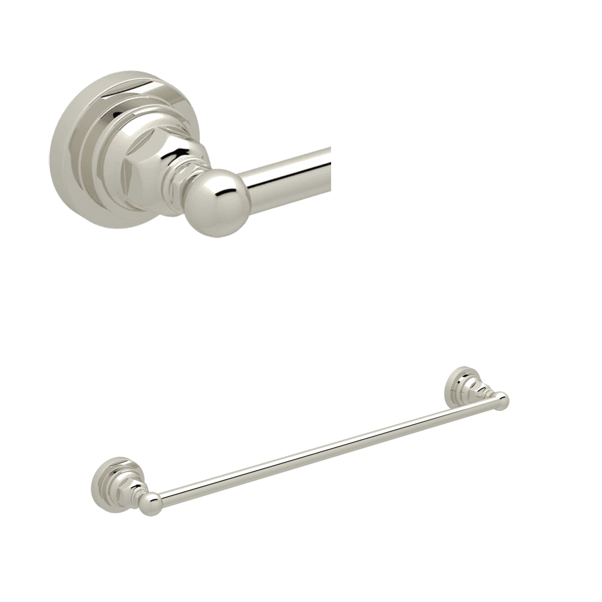 ROHL ROT1/24PN Master-Flow 24 in. Towel Bar in Polished Nickel