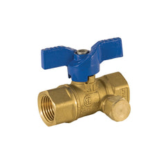 Jomar 102-304 3/4 FIP - Gas Ball Valve, 2 Piece, 600 WOG, with Side Tap