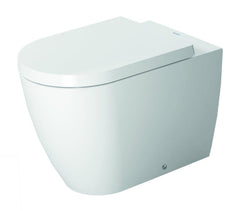 Duravit 2169092692 ME by Starck Elongated Toilet Bowl in White with White Satin Matte