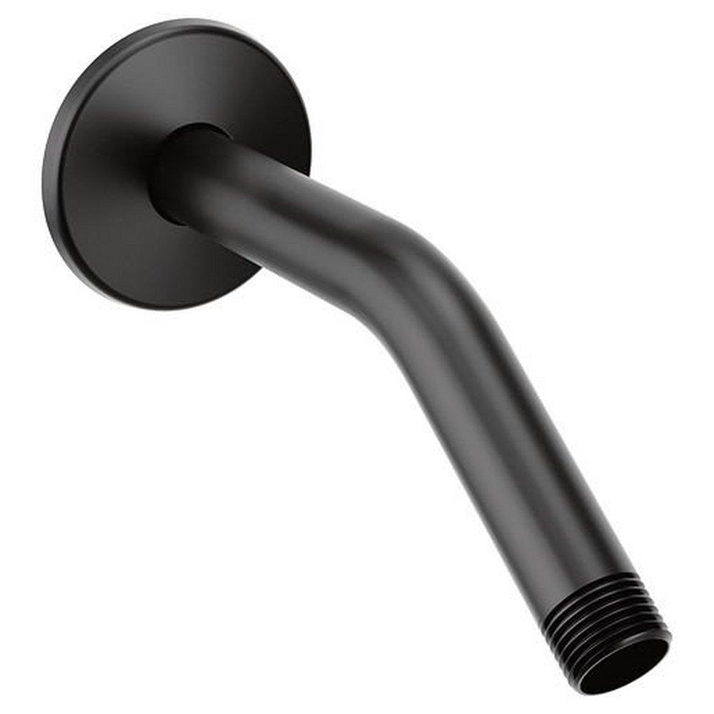 Moen S134BL Shower Arm and Flange 8 in Matte Black