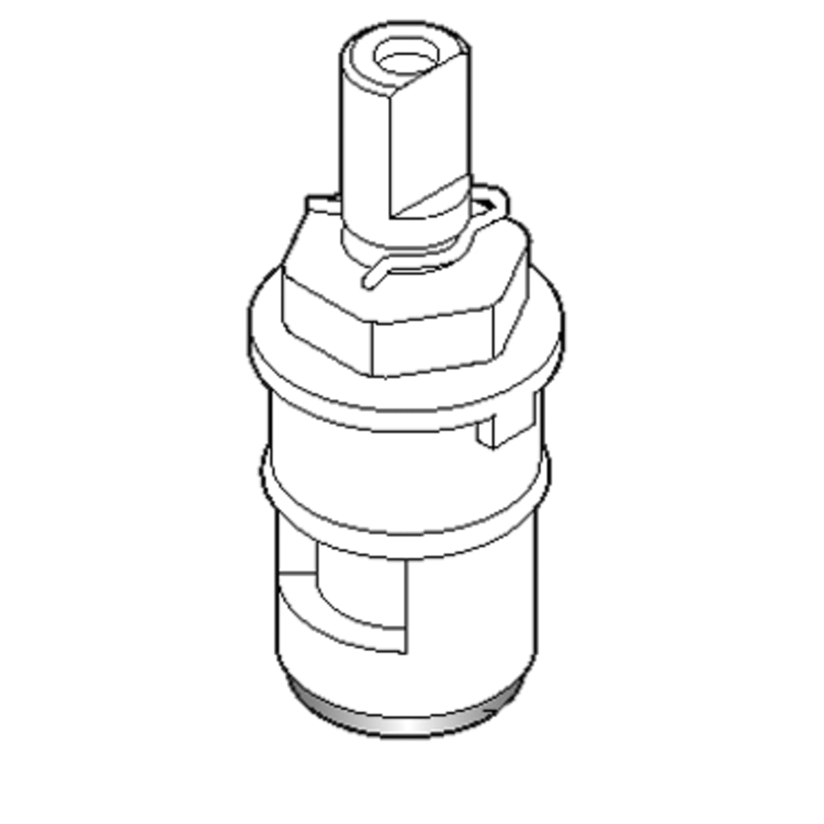 Moen 121550 Commercial 2 Handle Hot Water Plastic Shell Ceramic Disc Cartridge