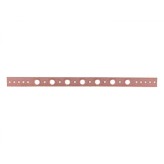 HoldRite 101-26-R 1/2 in, 3/4 in Copper Stub Bracket w/ extruded holes 26 in Length