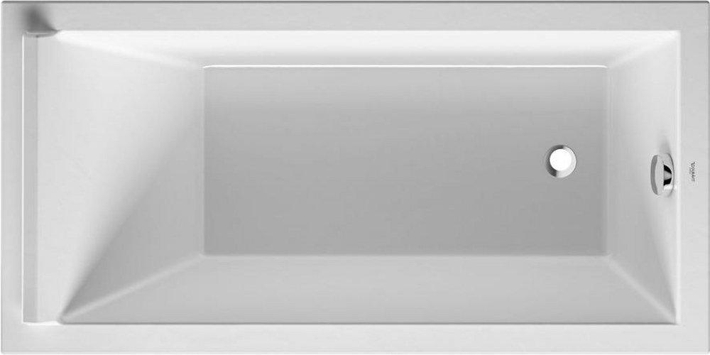 Duravit 700332000000090 Starck 59 x 27-1/2 in. Soaker Drop-In Bathtub with Right Drain in White