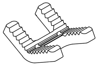 Ridgid 41020 Jaw for BC-410/BC-410P/BC-510/460 1/8 to 6 Bench Yoke/Chain Vise