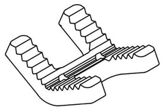 Ridgid 41020 Jaw for BC-410/BC-410P/BC-510/460 1/8 to 6 Bench Yoke/Chain Vise