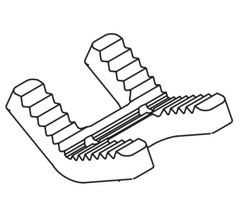 Ridgid 41020 Jaw for BC-410/BC-410P/BC-510/460 1/8 to 6 Bench Yoke/Chain Vise