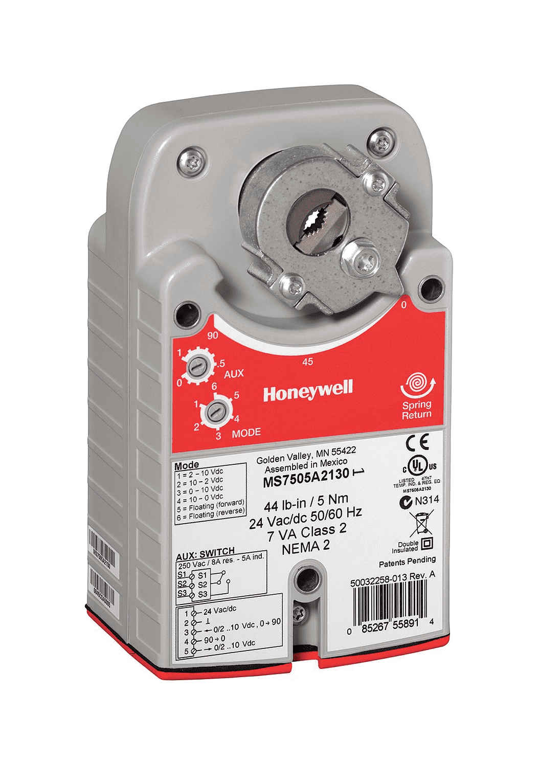 HONEYWELL MS4105A1030/U ACTUATORS