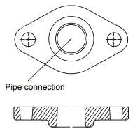 Grundfos 519652 1 NPT Flange Set with (2) Flange/(2) Gasket/(4) Nut and Bolt