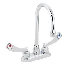 Moen 8279 M-Dura Two Handle Centerset Bathroom Sink Faucet in Chrome Plated