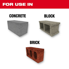 Milwaukee Tool 48-20-7673 8PC SDS Plus M/2 Packout Kit