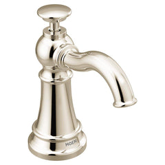 Moen S3945NL 18 oz. Deck Mount Metal Soap and Lotion Dispenser in Polished Nickel