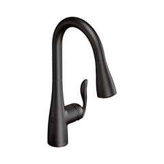 Moen 7594EWBL Arbor MotionSense Wave Single Handle Pull Down Touchless Kitchen Faucet