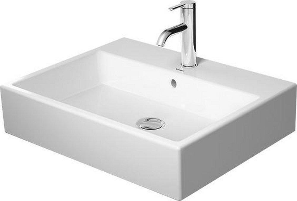 Duravit 2350600027 Vero 23-5/8 in. Rectangular Dual Mount Bathroom Sink in White