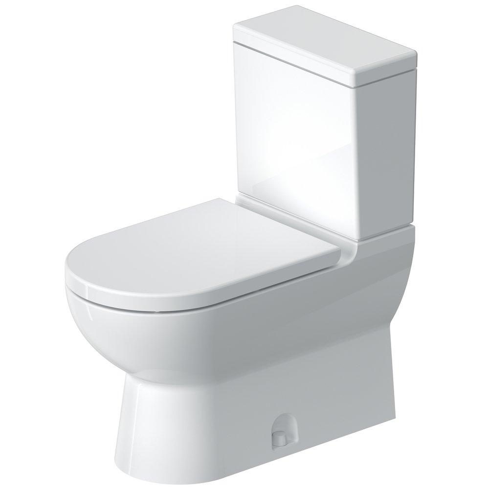 Duravit D1909700 Starck 3 1.28 gpf Elongated Two Piece Toilet in White