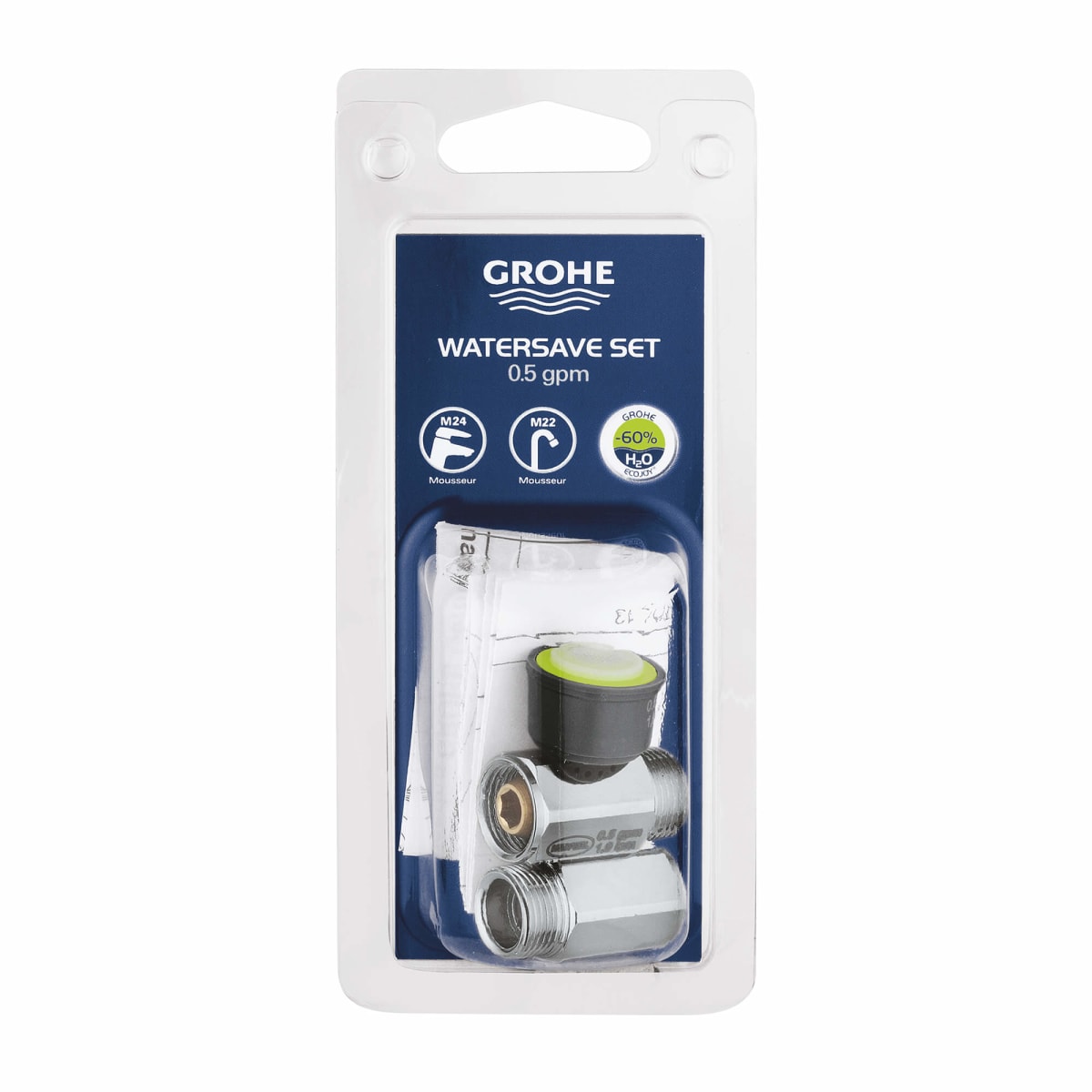 GROHE 48187000 Universal 0.5 GPM Water Saving Kit in StarLight Chrome