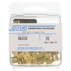 MARS 86350 Tab Adapter, Non-Insul 1/4 2M x 1F 20Pk