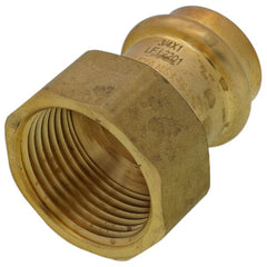 Webstone H86403W-RX 3/4 Copper Press x 1 FIP DZR Brass Transition Adapter (Lead Free)