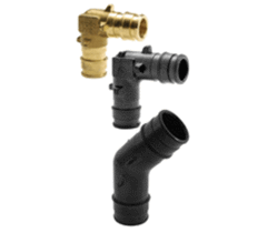 Uponor LF4710500 1/2 x 1/2, ProPEX x ProPEX, Lead-Free, Brass, Straight, 90D Elbow