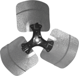 MARS 40053 Fan Blade, 22 3-Blade CW 27 Degree Pitch Heavy Duty Condenser