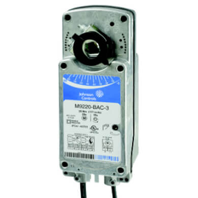 JOHNSON CONTROLS Johnson Controls M9220-BAC-3 Direct Coupled 177 lb-in Spring Return