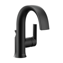 Moen S6910BL Doux Single Handle Monoblock Bathroom Sink Faucet in Matte Black