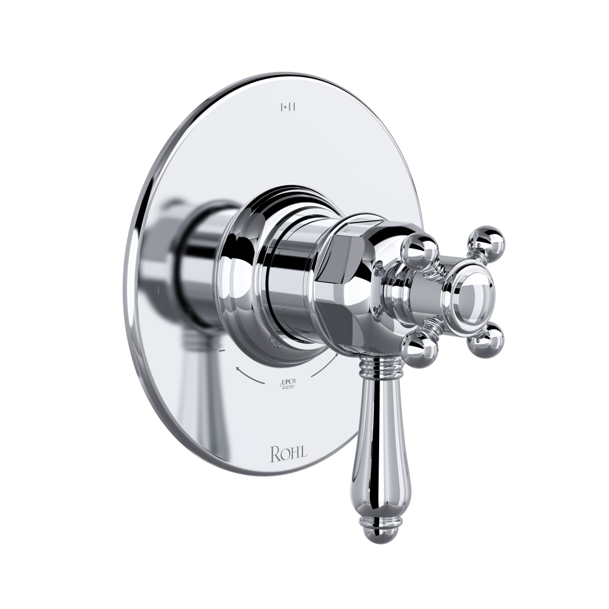 Rohl TTD23W1LMAPC 1/2 Therm & Pressure Balance Trim With 3 Functions in Polished Chrome