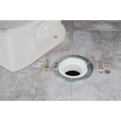 Oatey 42777 1/4 in. Metal Closet Flange with Test Cap