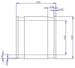 Fernco 1056-33 Flexible Pipe Coupling 3 in Cast Iron/PVC to 3 in Cast Iron/PVC