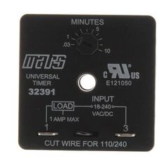 MARS 32391 Delay Timer, 240V 50/60hz .1-8 min Delay