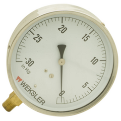 Weksler EA14-H Pressure Gauge EA14 0 to 30 inHg