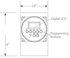 Taco 265-3 Digital Timer 7 Day Programmable