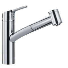 Franke SMA-PO-CHR Smart Single Handle Pull Out Kitchen Faucet in Polished Chrome