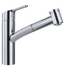 Franke SMA-PO-CHR Smart Single Handle Pull Out Kitchen Faucet in Polished Chrome