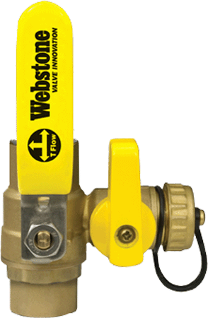 Webstone 50613 PRO-PAL Full Port Ball Valve w/ Drain, 3/4 Sweat, 50613W